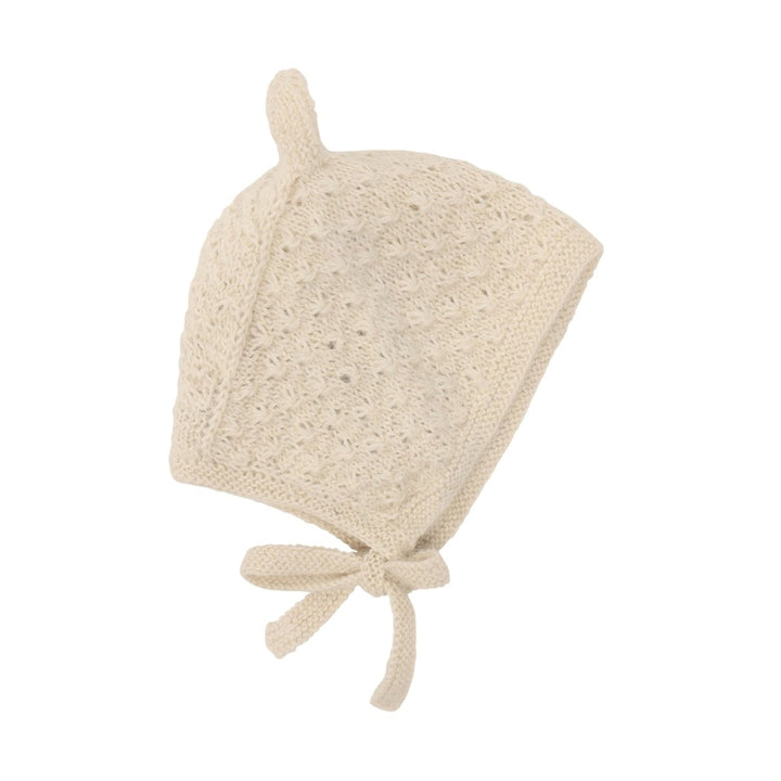HUTTEliHUT | Bonnet Ears Alpaca Wool Knit - Offwhite | Torgunns Barneklær AS