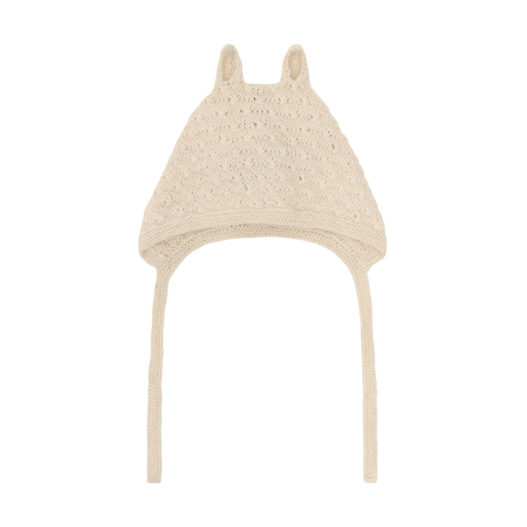 HUTTEliHUT | Bonnet Ears Alpaca Wool Knit - Offwhite | Torgunns Barneklær AS
