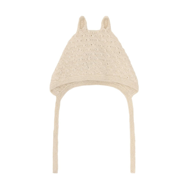 HUTTEliHUT | Bonnet Ears Alpaca Wool Knit - Offwhite | Torgunns Barneklær AS