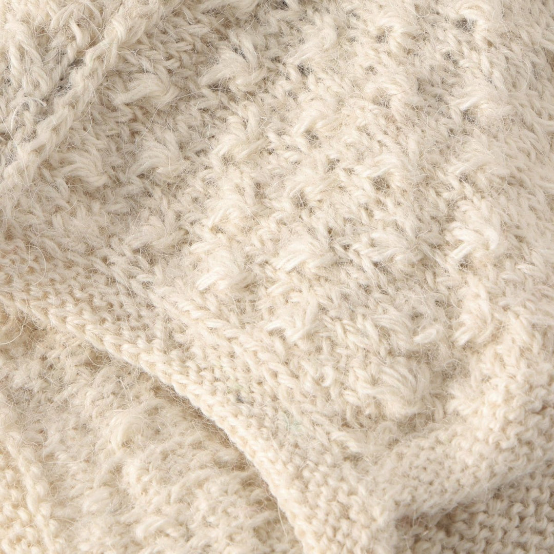 HUTTEliHUT | Bonnet Ears Alpaca Wool Knit - Offwhite | Torgunns Barneklær AS