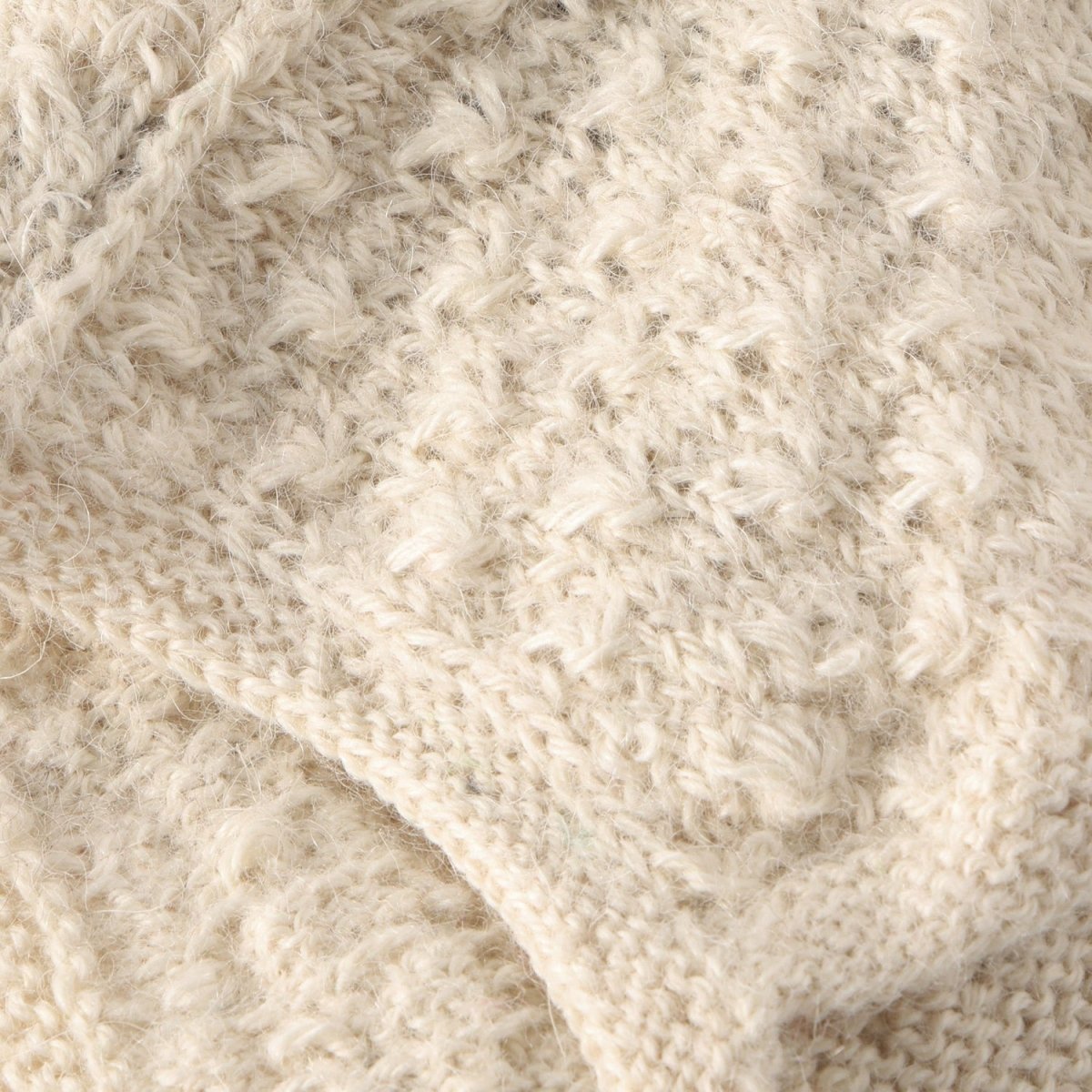 HUTTEliHUT | Bonnet Ears Alpaca Wool Knit - Offwhite | Torgunns Barneklær AS