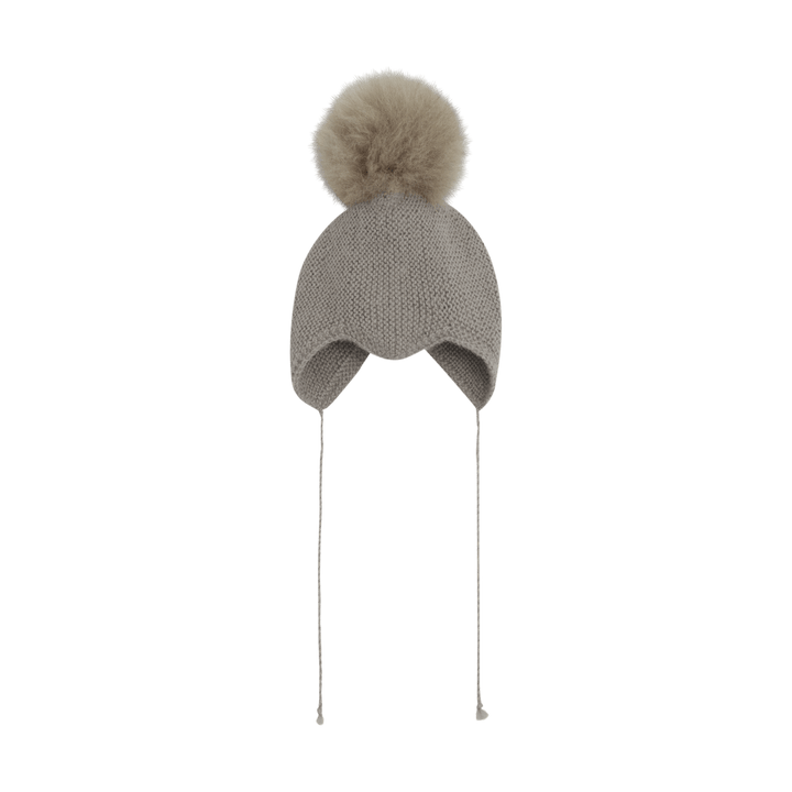 HUTTEliHUT | Bonnet Wool Knit Alpaca Pompom - Atmosphere | Torgunns Barneklær AS
