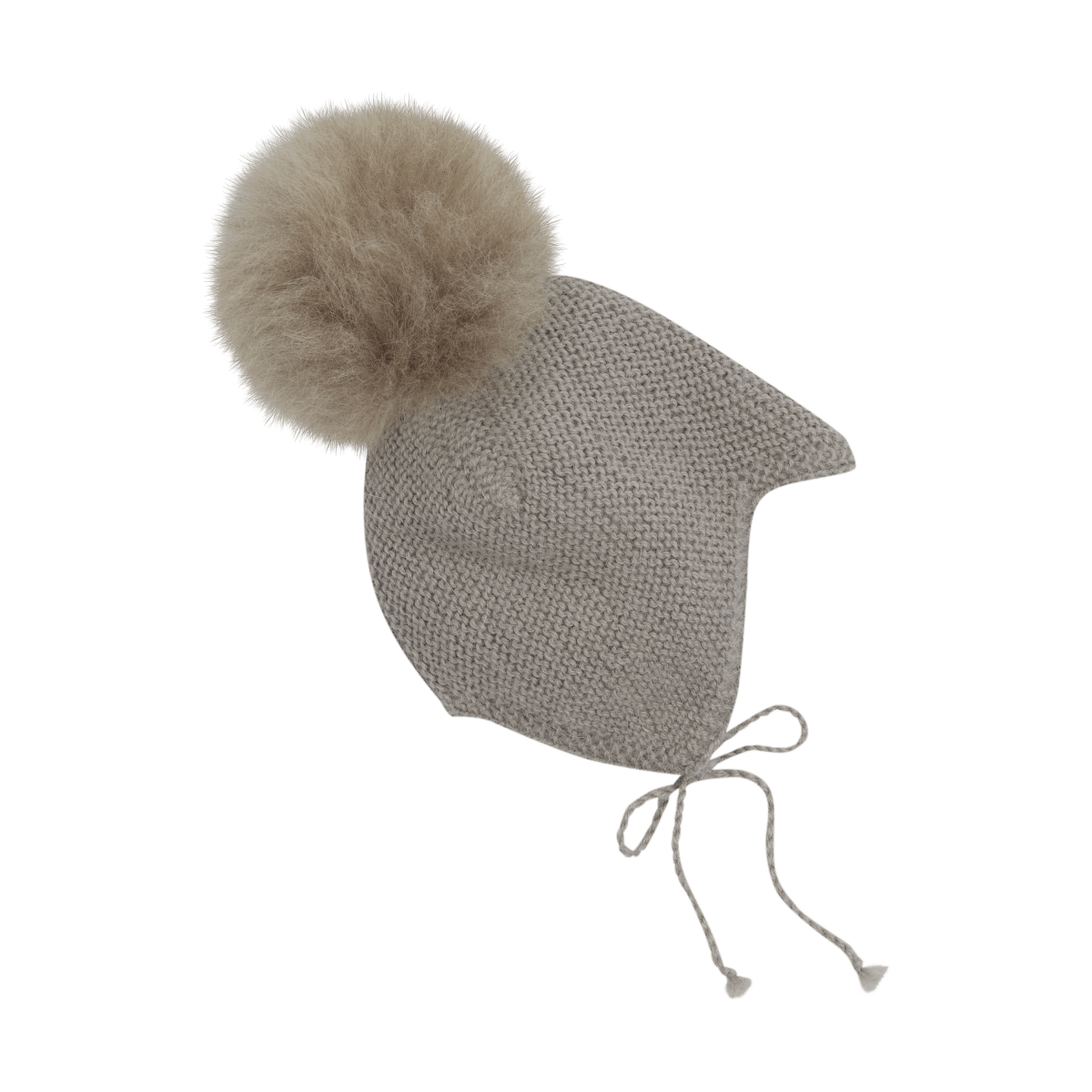 HUTTEliHUT | Bonnet Wool Knit Alpaca Pompom - Atmosphere | Torgunns Barneklær AS