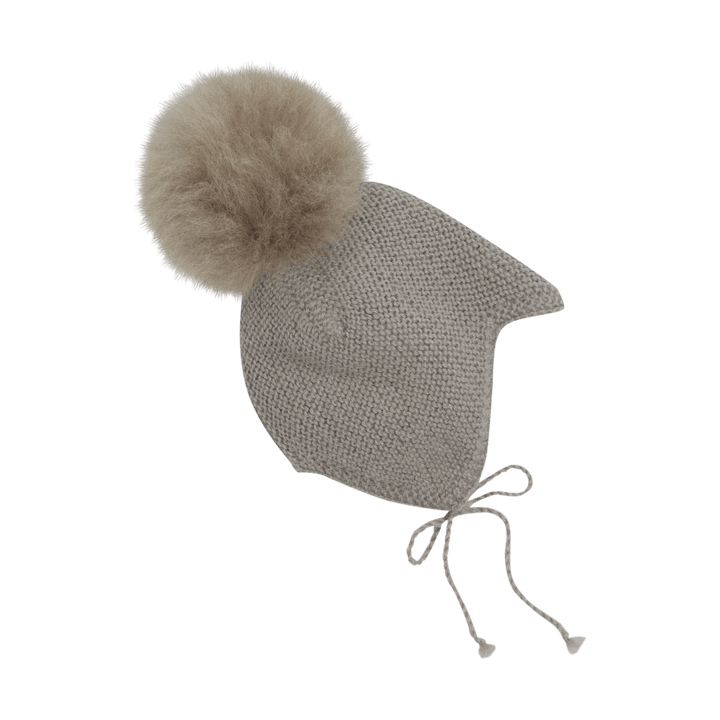 HUTTEliHUT | Bonnet Wool Knit Alpaca Pompom - Atmosphere | Torgunns Barneklær AS