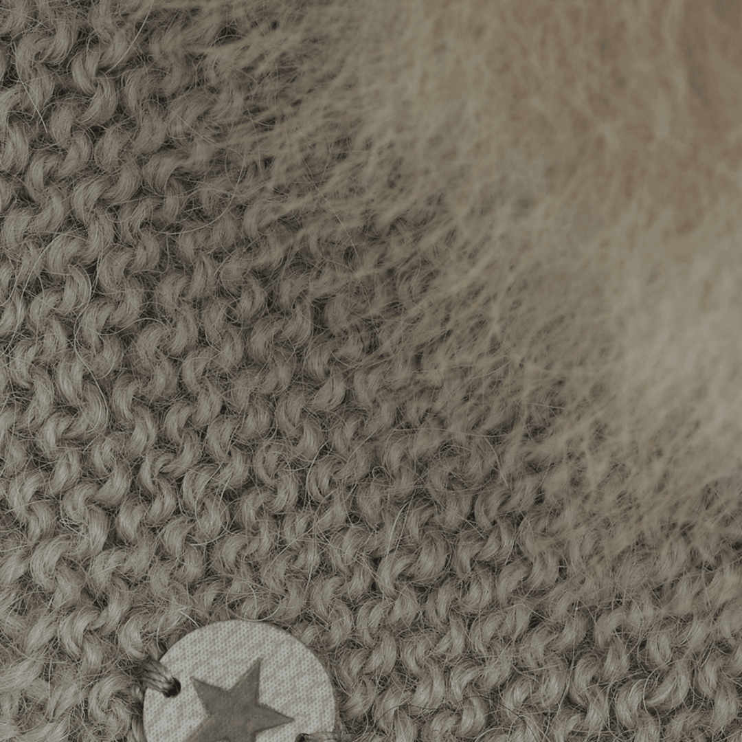 HUTTEliHUT | Bonnet Wool Knit Alpaca Pompom - Atmosphere | Torgunns Barneklær AS