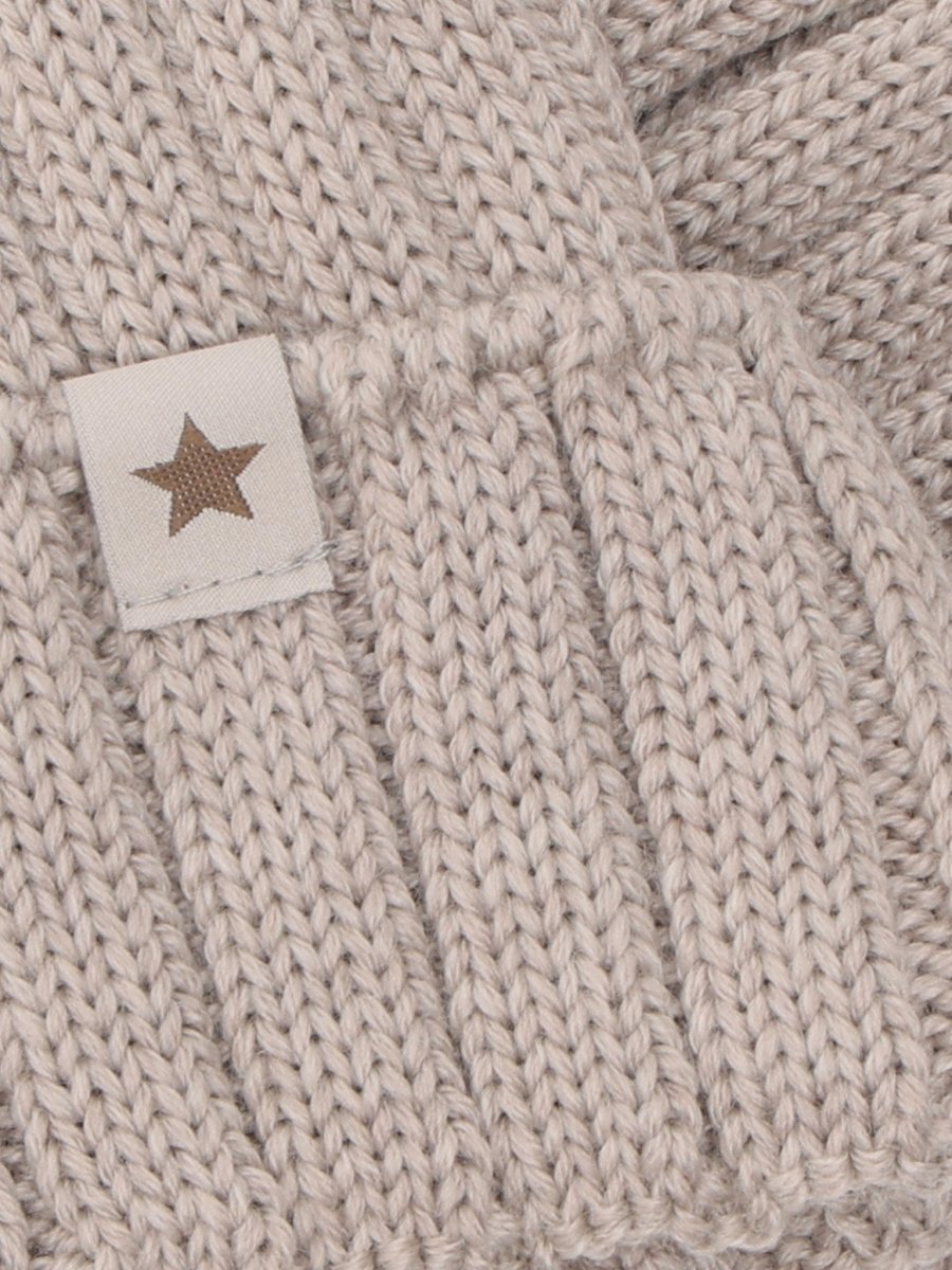 HUTTEliHUT | Hat Knit Alpaca Pompom - Camel Melange | Torgunns Barneklær AS