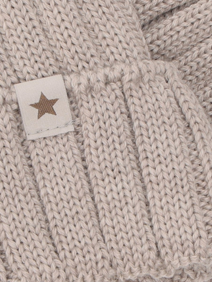 HUTTEliHUT | Hat Knit Alpaca Pompom - Camel Melange | Torgunns Barneklær AS
