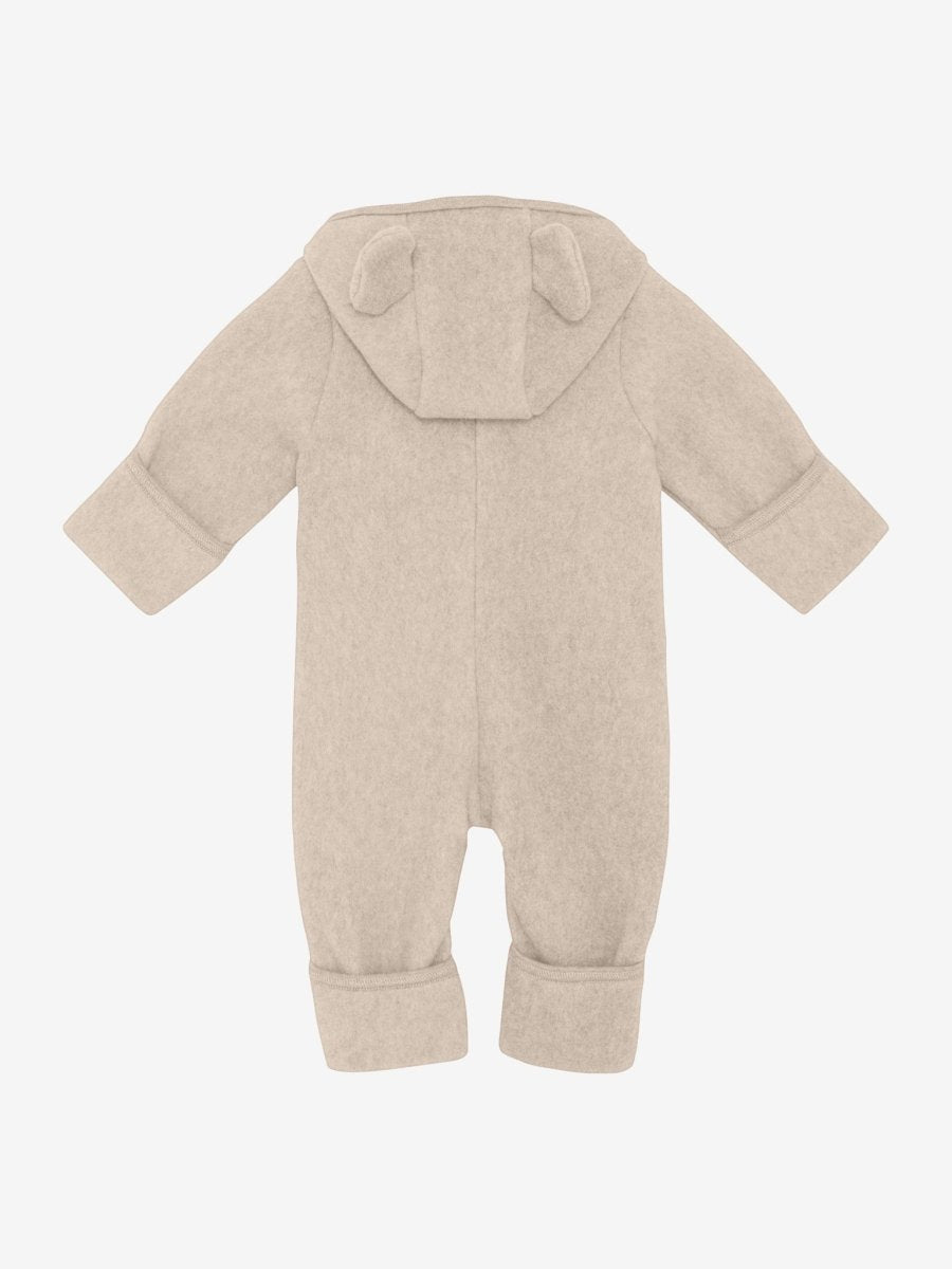 HUTTEliHUT | Heldress m/ører i bomullsfleece – Camel Melange | Torgunns Barneklær AS