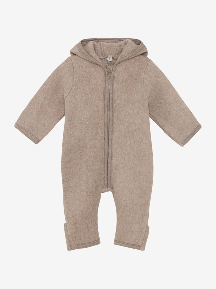 HUTTEliHUT | Heldress m/ører i bomullsfleece – Savannah Melange | Torgunns Barneklær AS