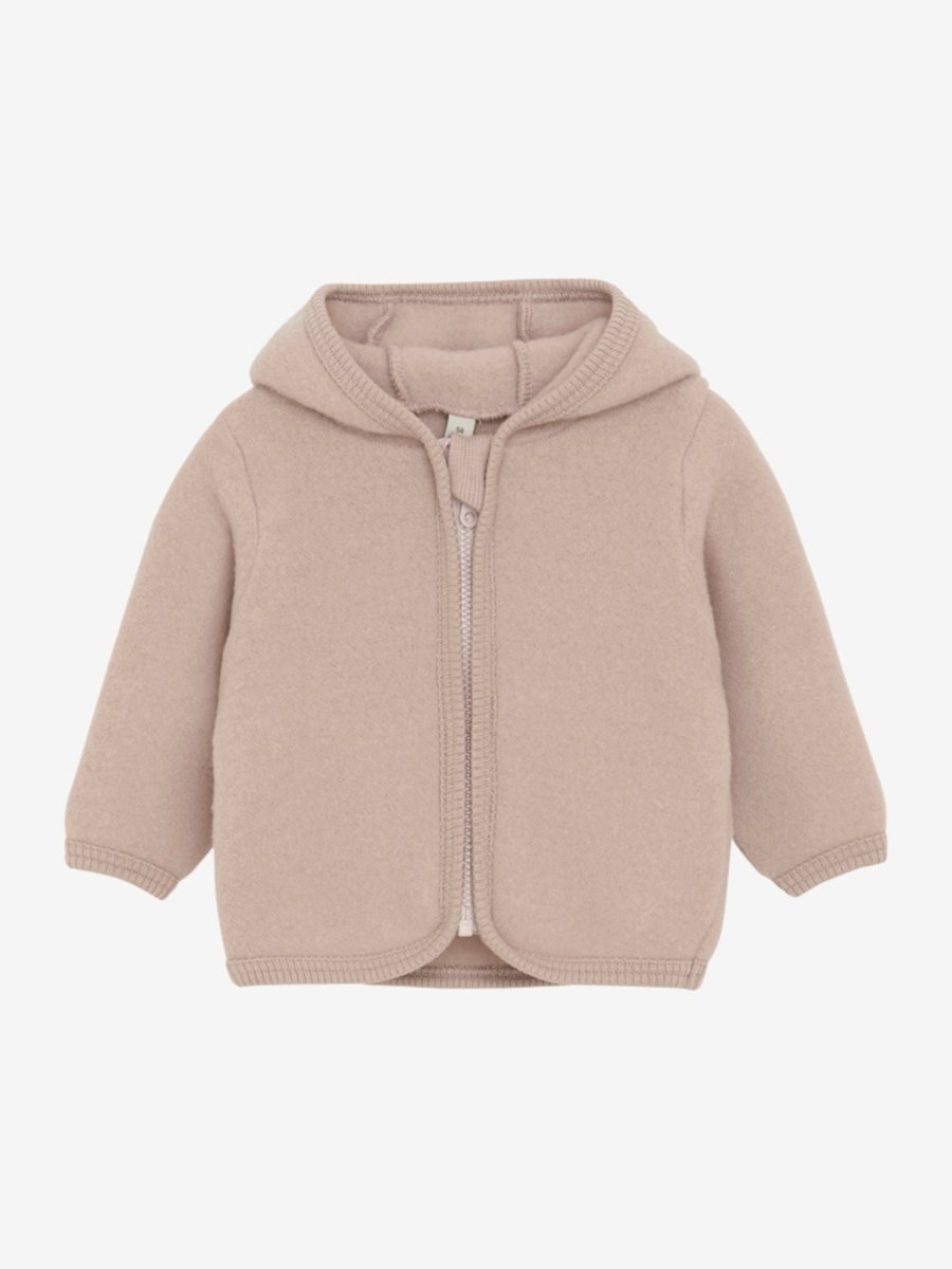 HUTTEliHUT | Jacket Ears Wool Fleece - Mahogany Rose | Torgunns Barneklær AS