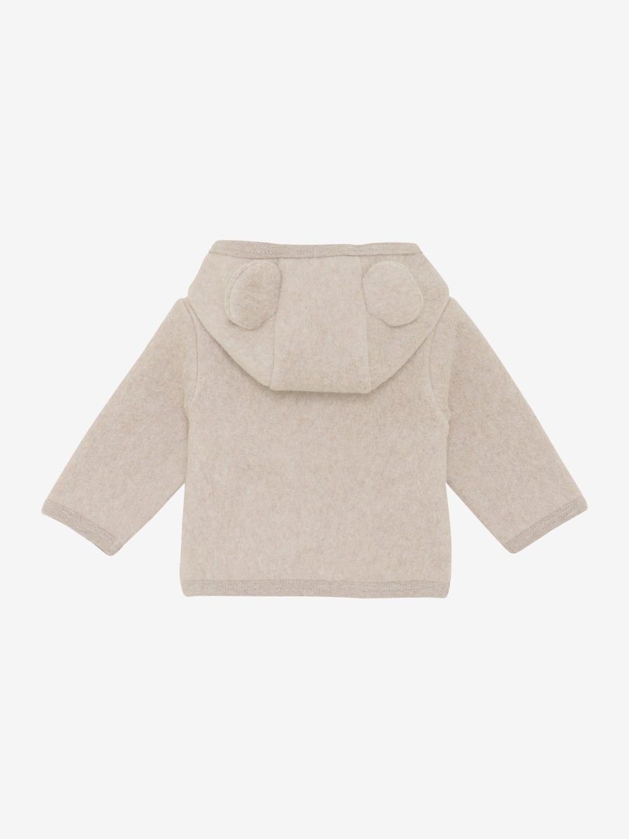 HUTTEliHUT | Jakke m/ører i bomullsfleece – Camel Melange | Torgunns Barneklær AS
