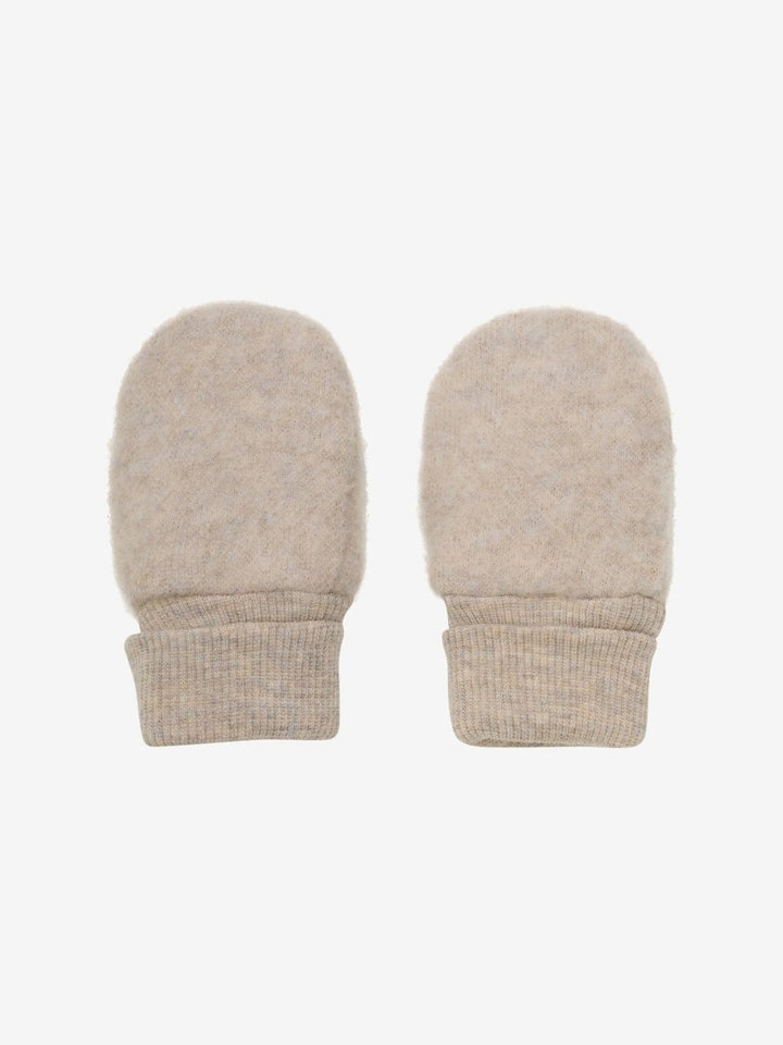 HUTTEliHUT | Mittens Wool Fleece 2 - layer - Camel Melange | Torgunns Barneklær AS
