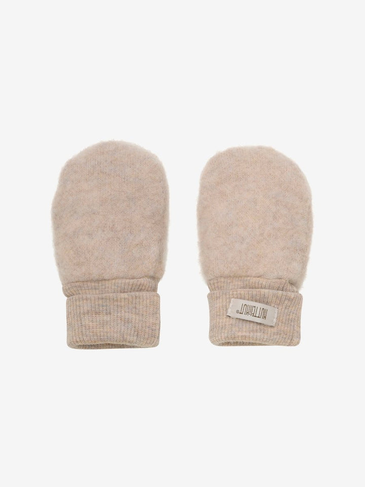 HUTTEliHUT | Mittens Wool Fleece 2 - layer - Camel Melange | Torgunns Barneklær AS
