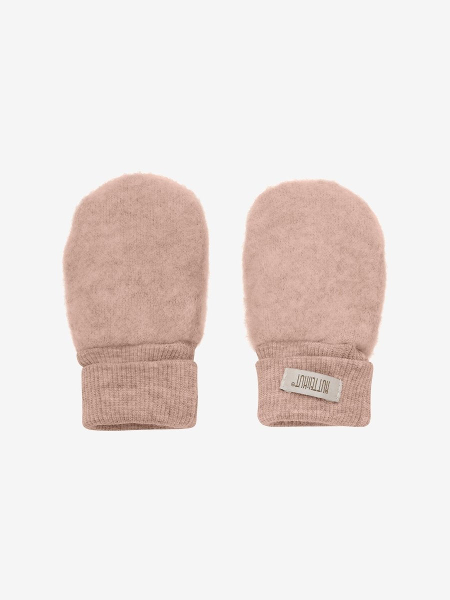 HUTTEliHUT | Mittens Wool Fleece 2 - layer - Mahogany Rose | Torgunns Barneklær AS