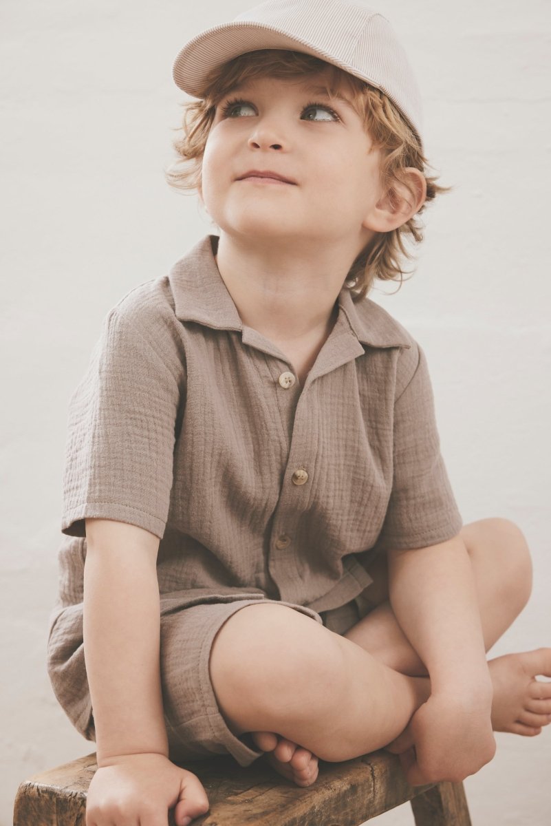 HUTTEliHUT | Musselin Skjorte - Moon Rock | Torgunns Barneklær AS