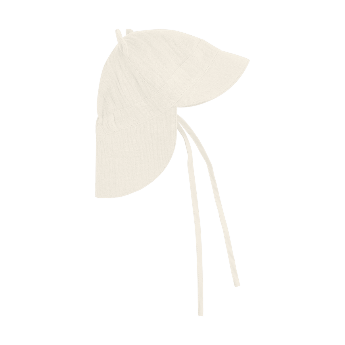 HUTTEliHUT | Sommerhatt Muslin m/ Ører - Antique White | Torgunns Barneklær AS