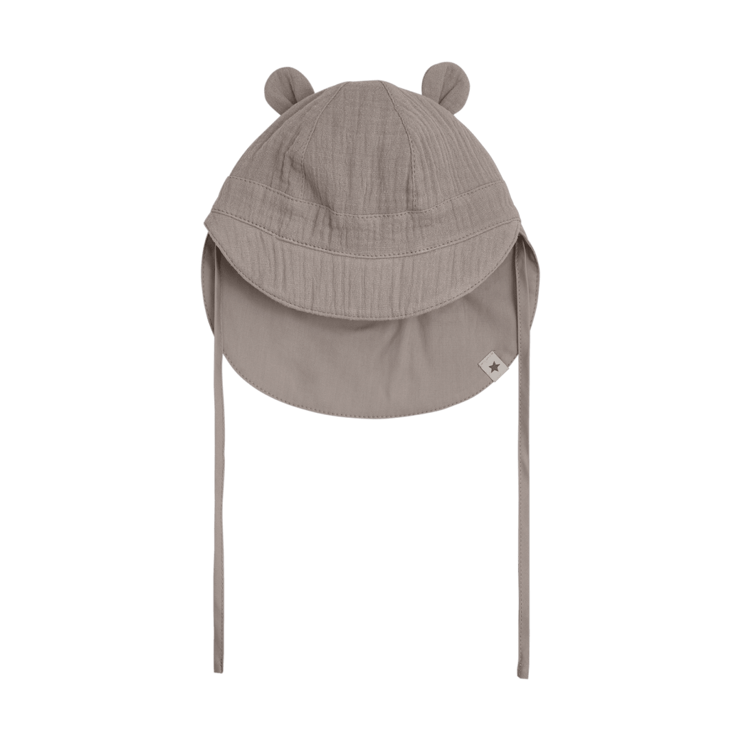 HUTTEliHUT | Sommerhatt Muslin m/ Ører - Moon Rock | Torgunns Barneklær AS