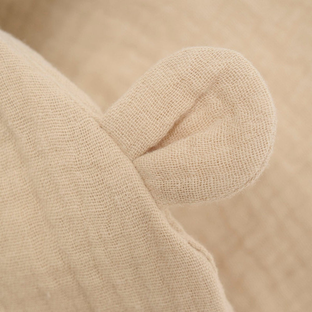 HUTTELiHUT Summer Hat Ears Muslin - Irish Cream | Torgunns Barneklær AS