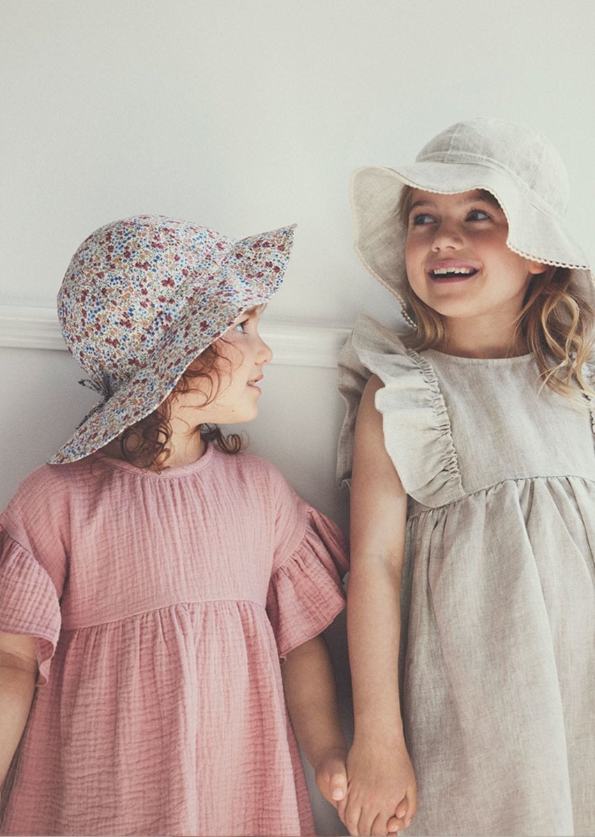 HUTTELiHUT Summer Hat Linen - Antique White | Torgunns Barneklær AS