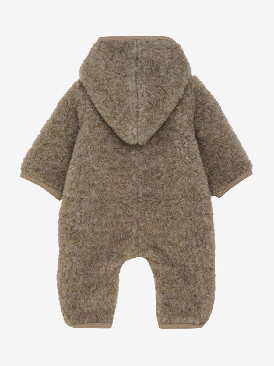 HUTTEliHUT - Ulldress Teddy med fôr - Camel Melange | Torgunns Barneklær AS