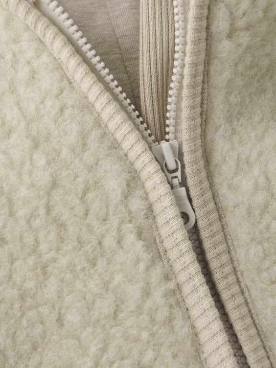 HUTTEliHUT | Ulldress Teddy med fôr - Cement | Torgunns Barneklær AS