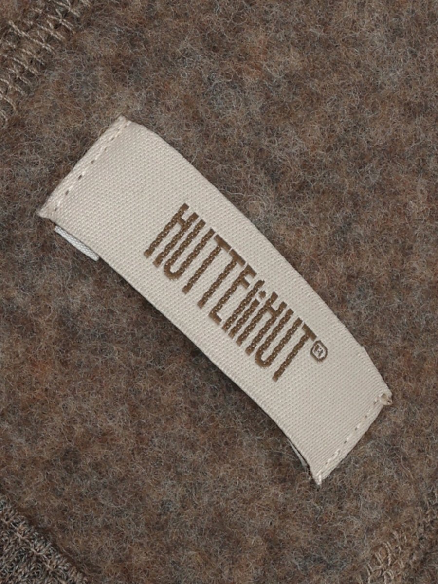 HUTTEliHUT | Ullfleece Babylue – Brown Melange | Torgunns Barneklær AS