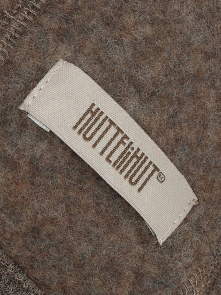 HUTTEliHUT | Ullfleece Babylue – Brown Melange | Torgunns Barneklær AS