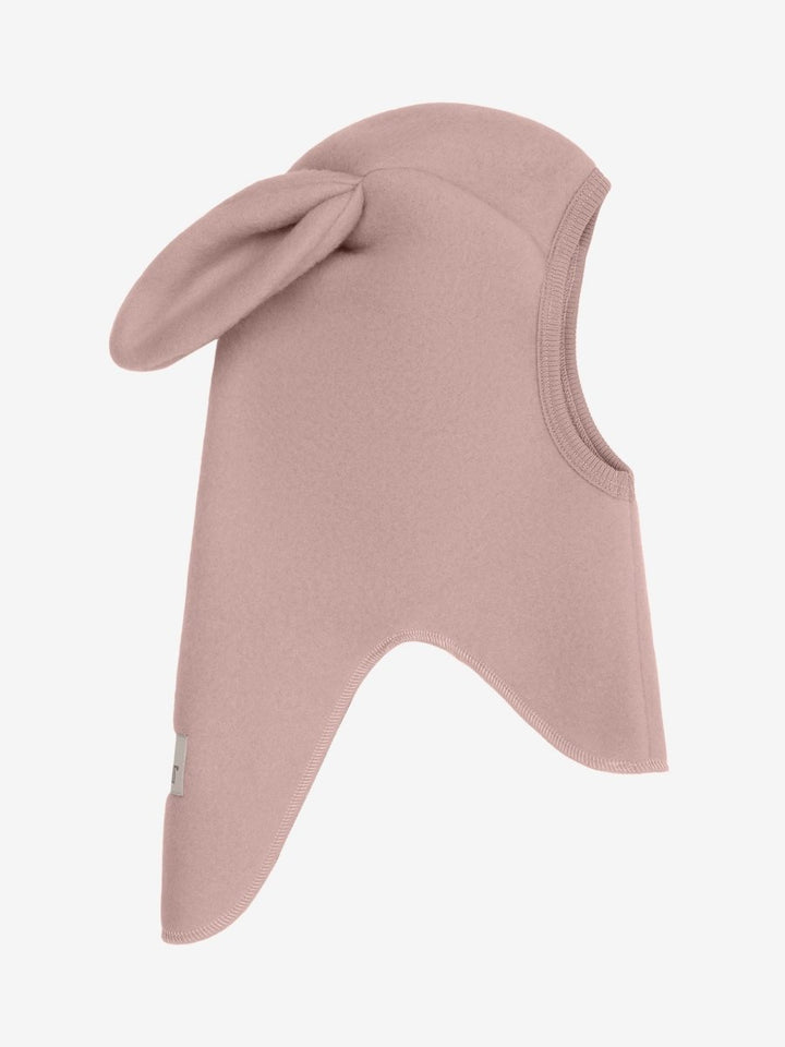 HUTTEliHUT | Ullfleece Balaclava m/kaninører - Mahogany Rose | Torgunns Barneklær AS