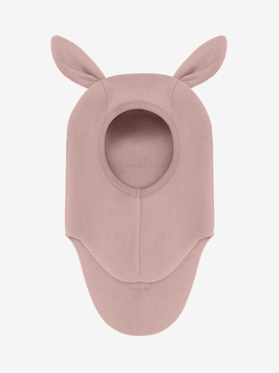 HUTTEliHUT | Ullfleece Balaclava m/kaninører - Mahogany Rose | Torgunns Barneklær AS