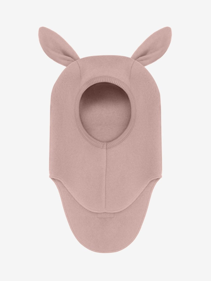 HUTTEliHUT | Ullfleece Balaclava m/kaninører - Mahogany Rose | Torgunns Barneklær AS