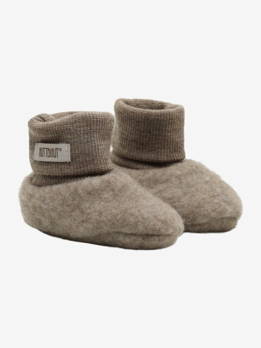 HUTTEliHUT | Ullfleece booties - Savannah Melange | Torgunns Barneklær AS