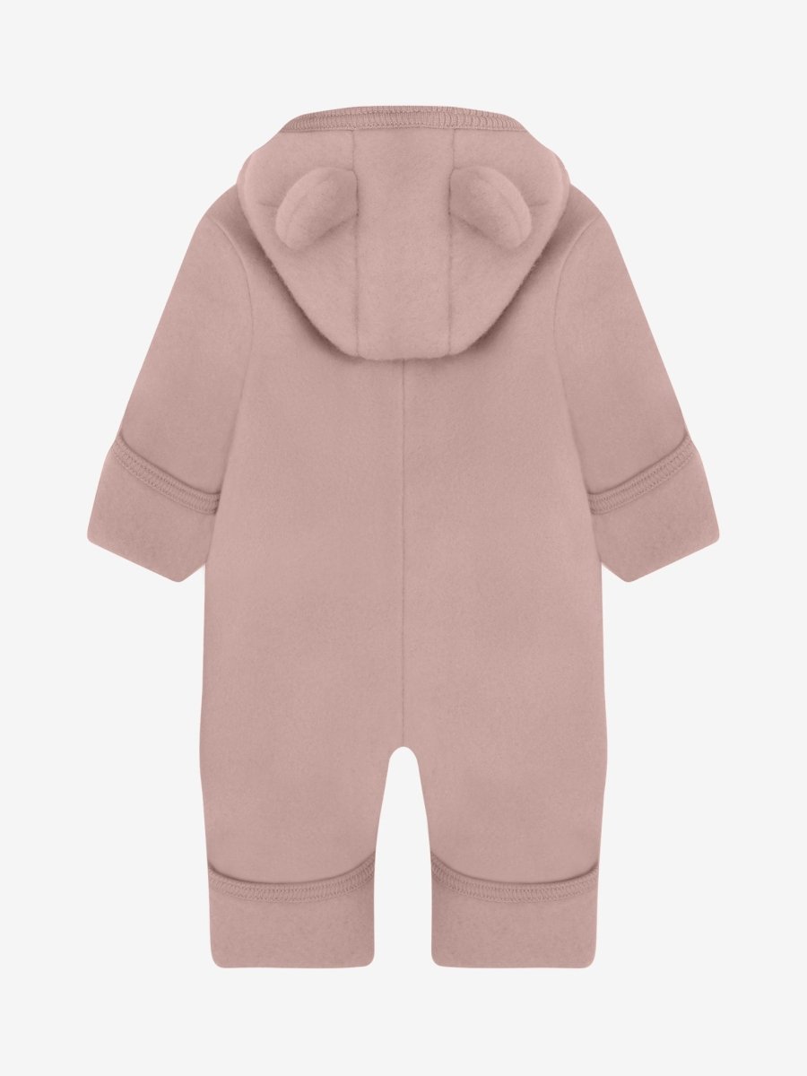 HUTTEliHUT | Ullfleece Dress m/Bamseører - Mahogany Rose | Torgunns Barneklær AS