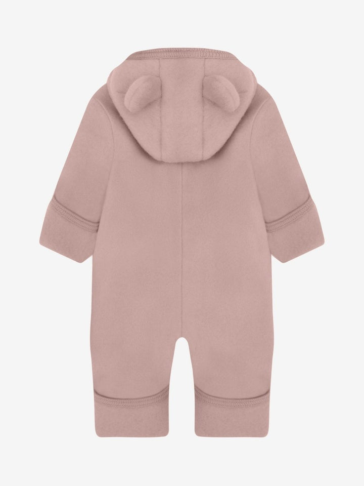 HUTTEliHUT | Ullfleece Dress m/Bamseører - Mahogany Rose | Torgunns Barneklær AS