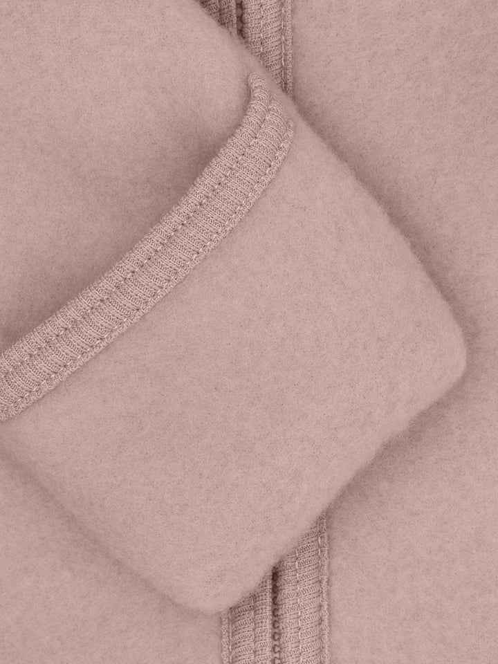 HUTTEliHUT | Ullfleece Dress m/Bamseører - Mahogany Rose | Torgunns Barneklær AS