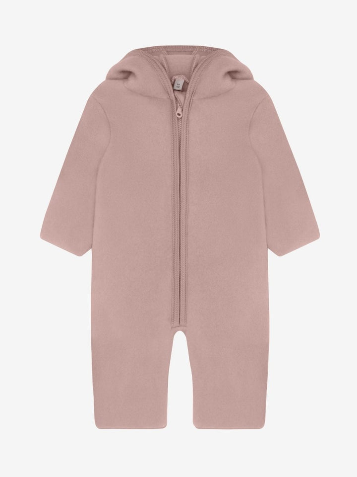 HUTTEliHUT | Ullfleece Dress m/Bamseører - Mahogany Rose | Torgunns Barneklær AS