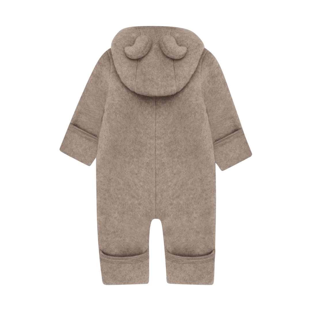 HUTTEliHUT | Ullfleece Dress med ører - Savannah Melange | Torgunns Barneklær AS