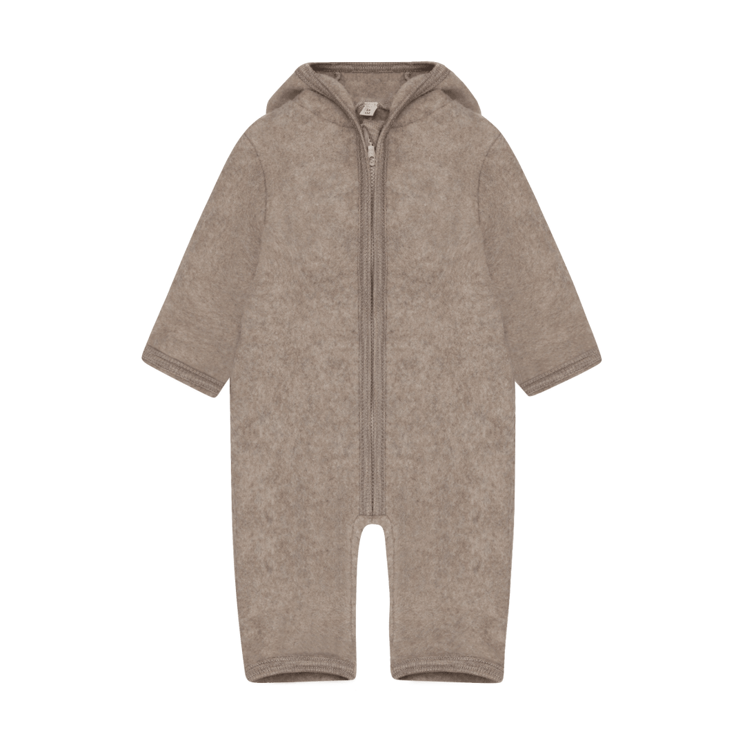HUTTEliHUT | Ullfleece Dress med ører - Savannah Melange | Torgunns Barneklær AS