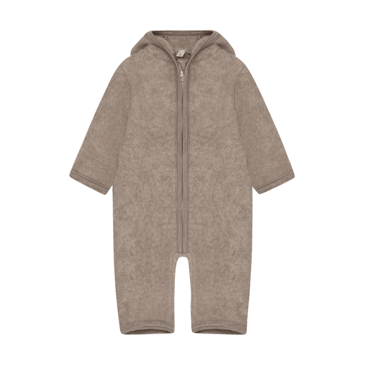 HUTTEliHUT | Ullfleece Dress med ører - Savannah Melange | Torgunns Barneklær AS