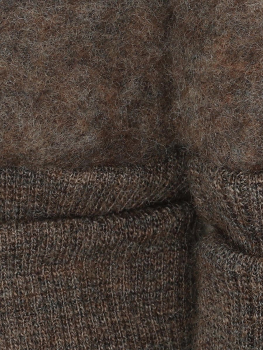 HUTTEliHUT | Ullfleece Votter - Brown Melange | Torgunns Barneklær AS
