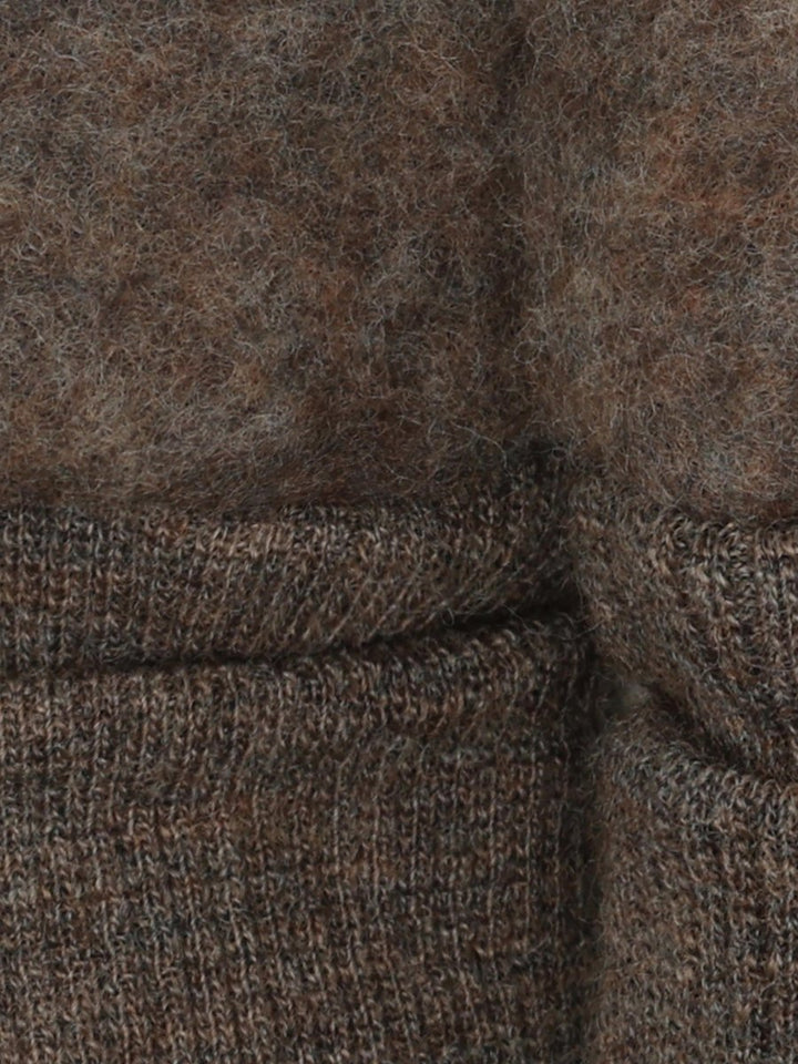 HUTTEliHUT | Ullfleece Votter - Brown Melange | Torgunns Barneklær AS