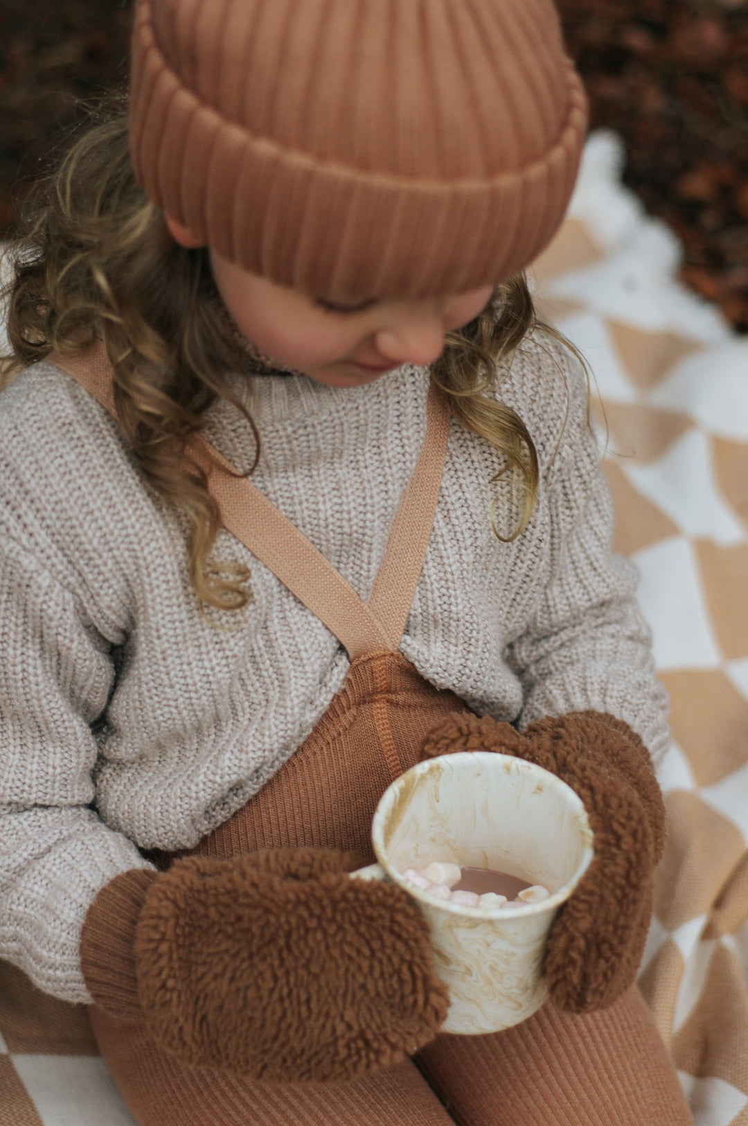 SillySilas® | Wooly Leggings m/seler - Cappuccino Brown - Torgunns Barneklær AS