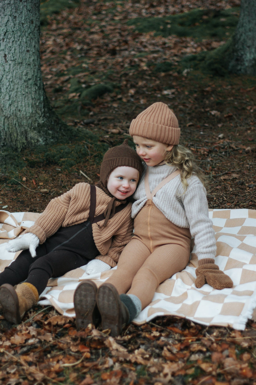 SillySilas® | Wooly Leggings m/seler - Cappuccino Brown - Torgunns Barneklær AS