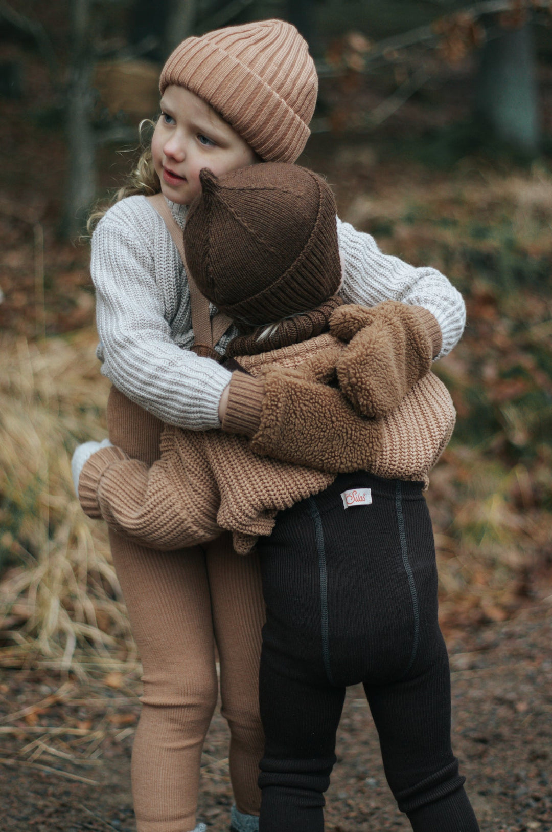 SillySilas® | Wooly Leggings m/seler - Espresso Brown - Torgunns Barneklær AS