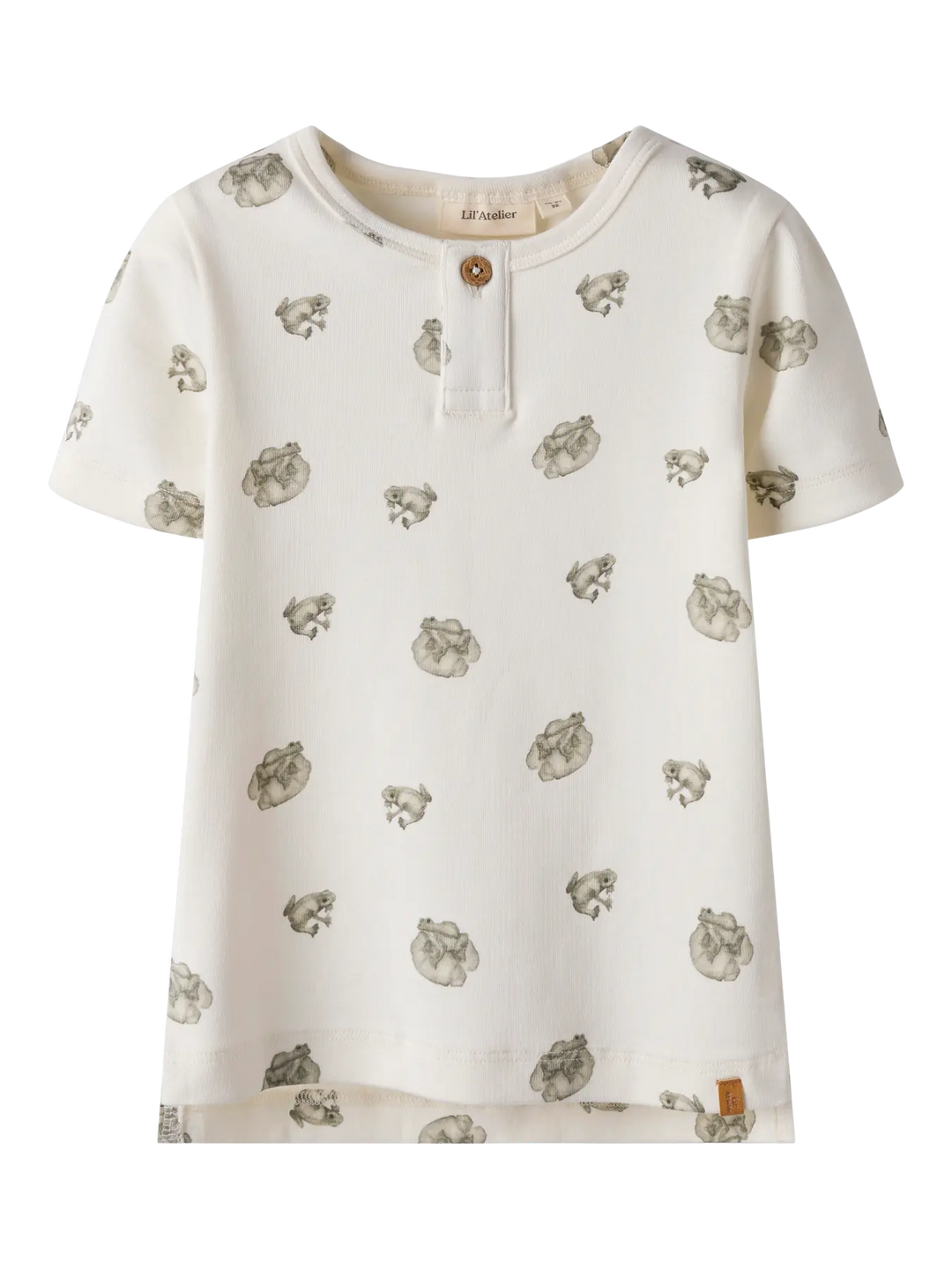 Lil' Atelier Mini GAYO SIL SS SLIM TOP - Coconut Milk | FROG - Torgunns Barneklær AS