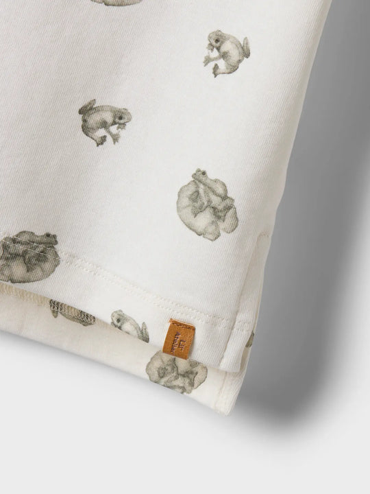 Lil' Atelier Mini GAYO SIL SS SLIM TOP - Coconut Milk | FROG - Torgunns Barneklær AS
