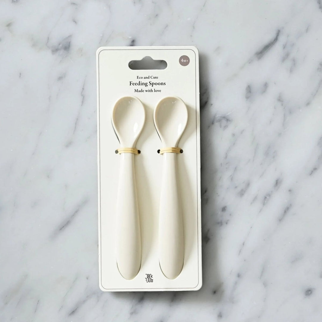 Jack o Juno | Feeding Spoons (2-pack) - Cream | Torgunns Barneklær AS
