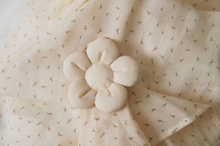 Myk barneklær med blomsterdetalj, bærekraftig ull for baby og spedbarn (0-8 år)