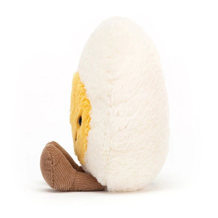 Myk plysfigur i form av kylling i egg, perfekt babygave og barneklær tilbehør
