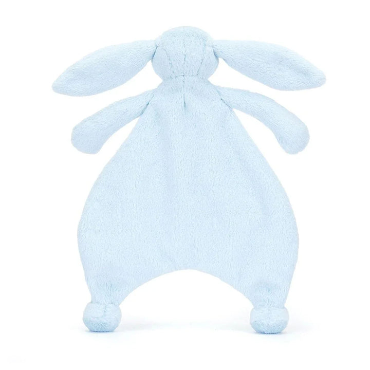 Myk blå kanin bamse for spedbarn, perfekt som trøstesnute og babyutstyr