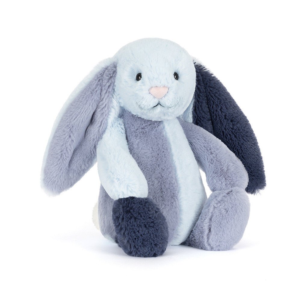 Jellycat | Bashful Patchwork Blue Bunny Original | Torgunns Barneklær AS